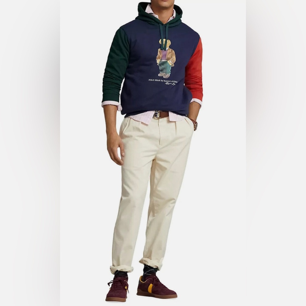 🌸NEW Polo by Ralph Lauren Men's Bear Graphic Hoodie  Sz LT NWT. - Picture 3 of 3